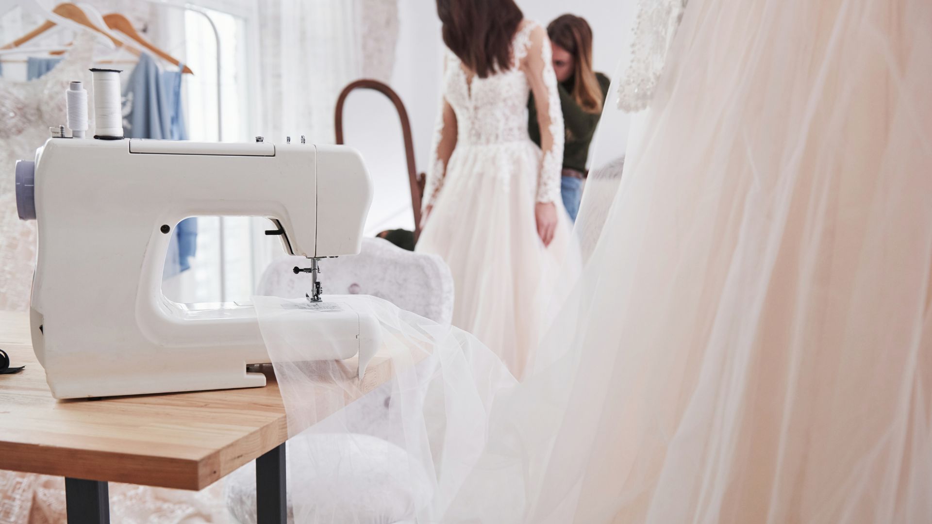Wedding dress fitting